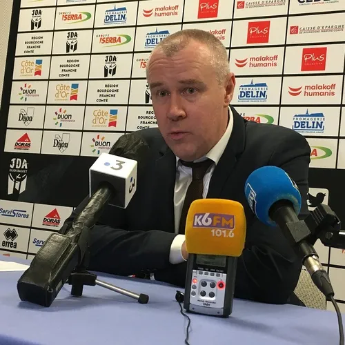 Laurent Legname heureux après  JDA / Monaco